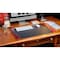 Dacasso Burgundy Leather 25.5" x 17.25" Side-Rail Desk Pad PR-7002 - alternate 2